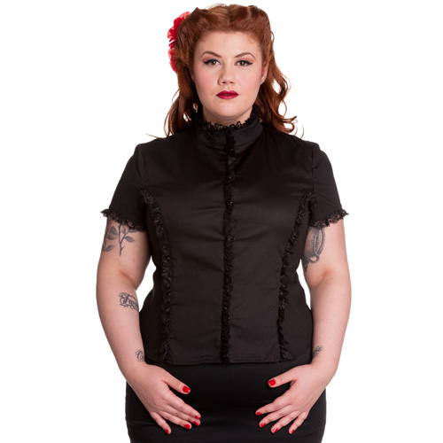 Camisa gótica en tallas grandes