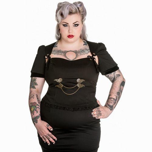 Corpiño steampunk en tallas grandes