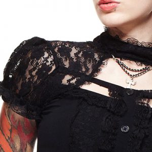 camiseta de mujer de encajes estilo steampunk