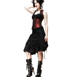 Look steampunk de falda y corset
