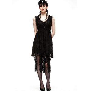 vestido de mujer estilo steampunk con encajes