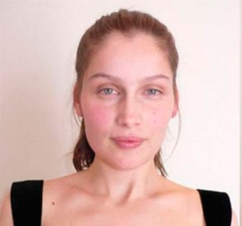 Laetitia Casta sin maquillaje