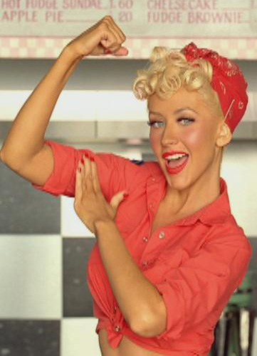 Ideas para vestir como una chica pin up: Christina Aguilera