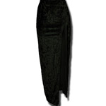 Falda gótica de terciopelo