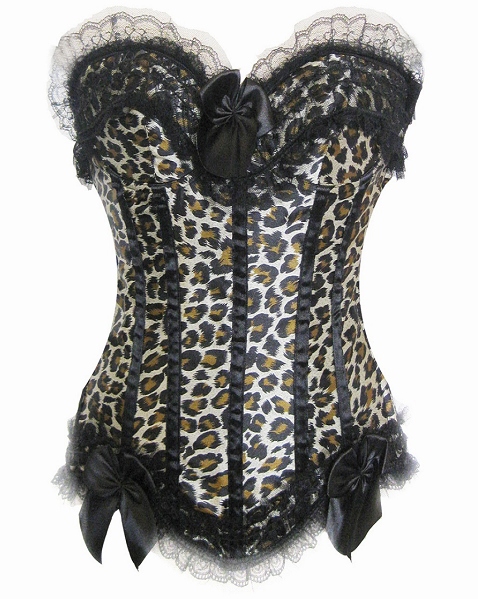Leopard - Corset de leopardo estilo burlesque